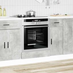 Berkfield Home Oven Cabinet¬†Porto Concrete Grey Engineered Wood - thumbnail 3