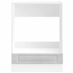 Berkfield Home Oven Cabinet¬†Porto Concrete Grey Engineered Wood - thumbnail 4