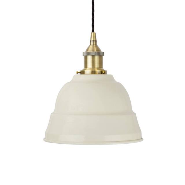 SE Home Clay White Lincoln Pendant Light - Antique Brass - Brown Twisted - image 1
