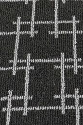 JVL Vector Machine Washable Latex Backed Doormat, 40x70cm, Black - Size: 40 cm x 70 cm - thumbnail 3