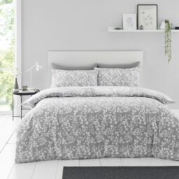 GAVENO CAVAILIA Perla Printed Duvet Cover in Grey - Size: Double - thumbnail 2