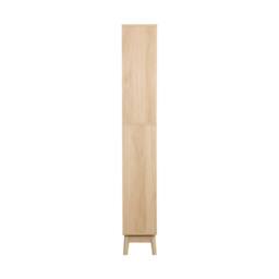 sweeek 3-shelf storage column wood decor with 2 drawers in Beige - thumbnail 6