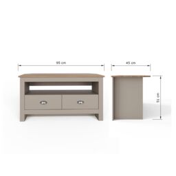 GFW Lancaster Corner TV Unit in Grey - thumbnail 8