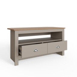 GFW Lancaster Corner TV Unit in Grey - thumbnail 4