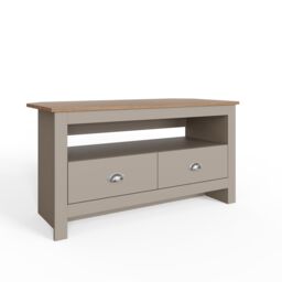 GFW Lancaster Corner TV Unit in Grey - thumbnail 3