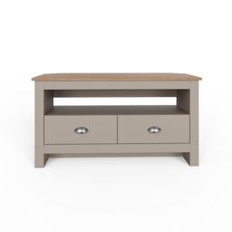 GFW Lancaster Corner TV Unit in Grey - thumbnail 5