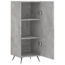 Berkfield Home Sideboard Concrete Grey 34.5x34x90 cm Engineered Wood - thumbnail 5