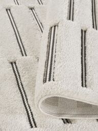 Desire Rugs Freya Living Room Area Rug 3D Embossed Modern Stripe Bar Design in Cream - Size: 200 cm x 290 cm - thumbnail 4