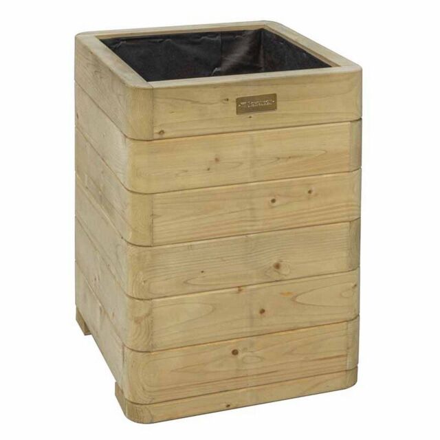 Rowlinsons Marberry Tall Planter - L57 x W40 x H40 cm in Brown - image 1