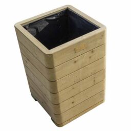 Rowlinsons Marberry Tall Planter - L57 x W40 x H40 cm in Brown - thumbnail 3