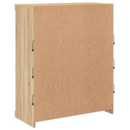 Berkfield Home Sideboard with LED Lights Sonoma Oak 81x37x100 cm in Brown - Size: 81 x 37 x 100 cm - thumbnail 8