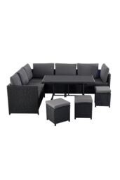 9 Seater Outdoor Rattan Garden Corner Lounge Set - thumbnail 1
