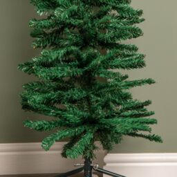 Samuel Alexander 5ft (1.5m) Green Artificial Pencil Christmas Tree With Green Metal Stand & 236 Tips - thumbnail 6