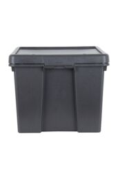 Wham Bam 3 x 45L Stackable Plastic Storage Box & Lid in Black - thumbnail 3