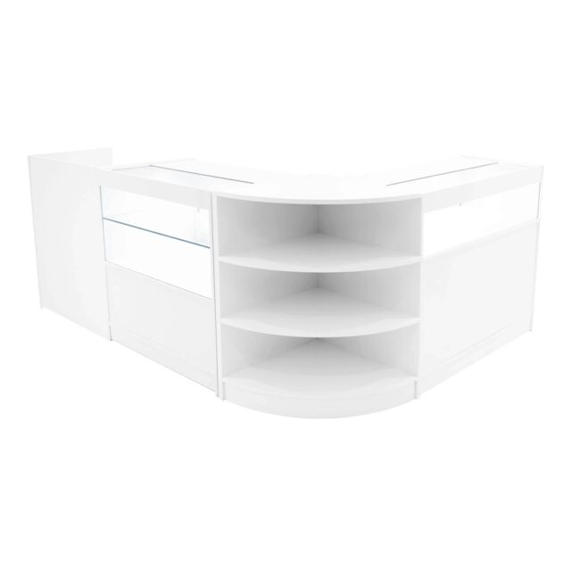 Monstershop Europa LED Shop Counter Set B900, C900, TB60 & LM60 - White - image 1