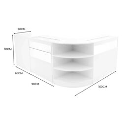 Monstershop Europa LED Shop Counter Set B900, C900, TB60 & LM60 - White - thumbnail 3