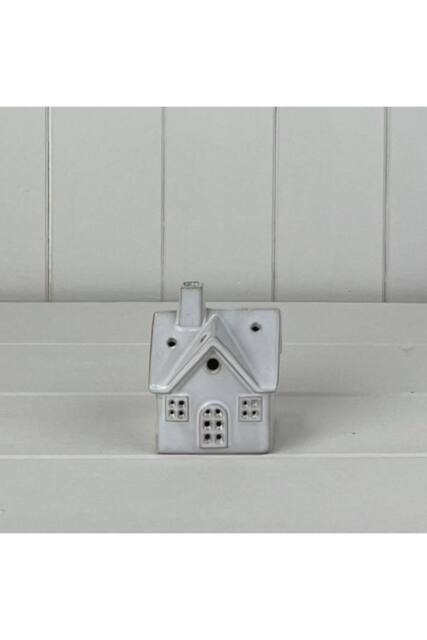 KDMD Ceramic House Ornament with LED - 8mm in White - image 1
