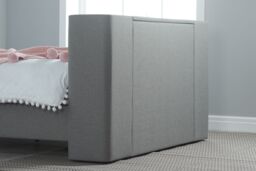Birlea TV Bed Frame Plaza Grey Upholstery Fabric Bedstead - Size: King - thumbnail 4