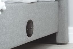Birlea TV Bed Frame Plaza Grey Upholstery Fabric Bedstead - Size: King - thumbnail 5