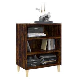 Berkfield Home Sideboard Smoked Oak 57x35x70 cm Engineered Wood in Brown - Size: 57 x 35 x 70 cm - thumbnail 3