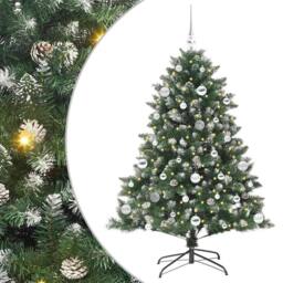 Berkfield Home Modern Artificial Christmas Tree with Stand Green 105 x 105 x 150 cm - thumbnail 3