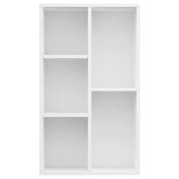 Berkfield Home Book Cabinet/Sideboard White 50x25x80 cm Engineered Wood - Size: 50 x 25 x 80 cm - thumbnail 4