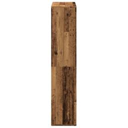 Berkfield Home Room Divider Bookcase Old Wood 69.5x29x137.5 cm Engineered Wood in Brown - thumbnail 6