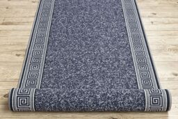 RugsX Anti-Slip Grek Runner in Grey - Size: 120 cm x 120 cm - thumbnail 4