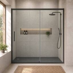 Balterley Contemporary Rectangular Shower Tray, 1700x900mm in Grey - thumbnail 6