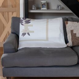 Benjamin Tate Design Life & Flowers Blanket in Natural - Size: 120 cm x 150 cm - thumbnail 2