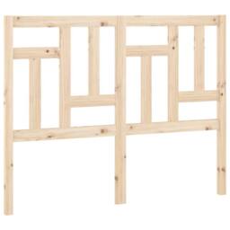 Berkfield Home Beautiful Bed Headboard 140.5x4x100 cm Solid Wood Pine in Light Tan - thumbnail 3