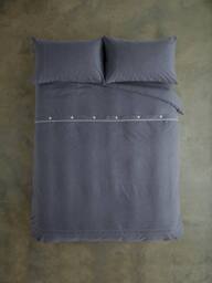 Deyongs Southwick Melange Look Housewife Pillowcase Pair - Smooth & Soft - 1846 in Navy - Size: Standard Pillow Case - thumbnail 4