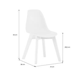 sweeek Set of 2 children's chairs Scandinavian style with beech wood in Pale Pink - thumbnail 5