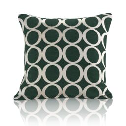 Luxury Living Luxury Chenille Cushion set of 4 in Dark Green - Size: 45 cm x 45 cm - thumbnail 3