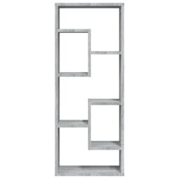 Berkfield Home Wall Shelf Grey Sonoma 36x16x90 cm Engineered Wood - Size: 36 x 16 x 90 cm - thumbnail 3
