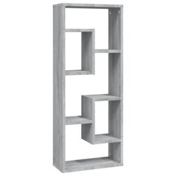 Berkfield Home Wall Shelf Grey Sonoma 36x16x90 cm Engineered Wood - Size: 36 x 16 x 90 cm - thumbnail 2