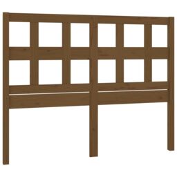 Berkfield Home Bed Headboard Honey Brown 205.5x4x100 cm Solid Wood Pine - thumbnail 2