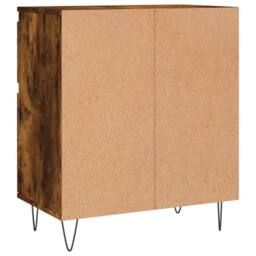 Berkfield Home Sideboard Smoked Oak 60x35x70 cm Engineered Wood in Brown - Size: 60 x 35 x 70 cm - thumbnail 8