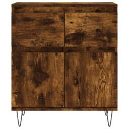 Berkfield Home Sideboard Smoked Oak 60x35x70 cm Engineered Wood in Brown - Size: 60 x 35 x 70 cm - thumbnail 5