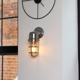 ValueLights Quay Single Silver Outdoor Wall Lantern - thumbnail 5