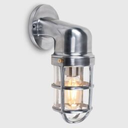ValueLights Quay Single Silver Outdoor Wall Lantern - thumbnail 3