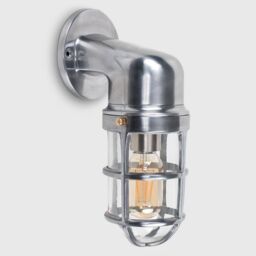 ValueLights Quay Single Silver Outdoor Wall Lantern - thumbnail 2