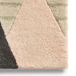 The Rug Shop UK Beige Handmade Abstract Polyester Luxurious Easy To Clean Area Rug - Size: 150 cm x 230 cm - thumbnail 4