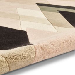 The Rug Shop UK Beige Handmade Abstract Polyester Luxurious Easy To Clean Area Rug - Size: 150 cm x 230 cm - thumbnail 8