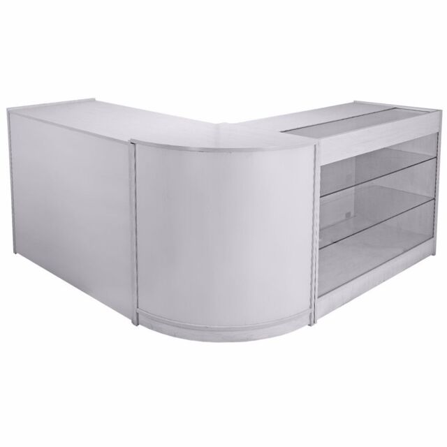 Monstershop Mars Brilliant White Shop Counter & Retail Display Set - image 1