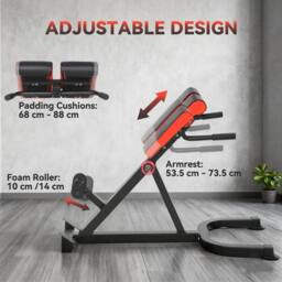 NESTLUNE oman Chair, Heavy-Duty 5-Level Adjustable Bench f in Black - Size: 0-12 m - thumbnail 3