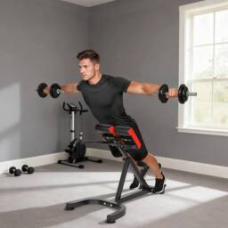 NESTLUNE oman Chair, Heavy-Duty 5-Level Adjustable Bench f in Black - Size: 0-12 m - thumbnail 6