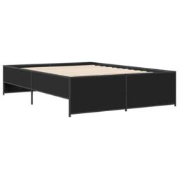 Berkfield Home Durable Bed Frame without Mattress Black 140x190 cm - thumbnail 1