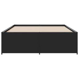Berkfield Home Durable Bed Frame without Mattress Black 140x190 cm - thumbnail 4