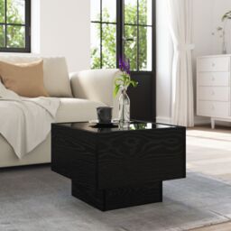 Berkfield Home Side Table Black oak 40 x 40 x 30 cm Engineered wood - thumbnail 5
